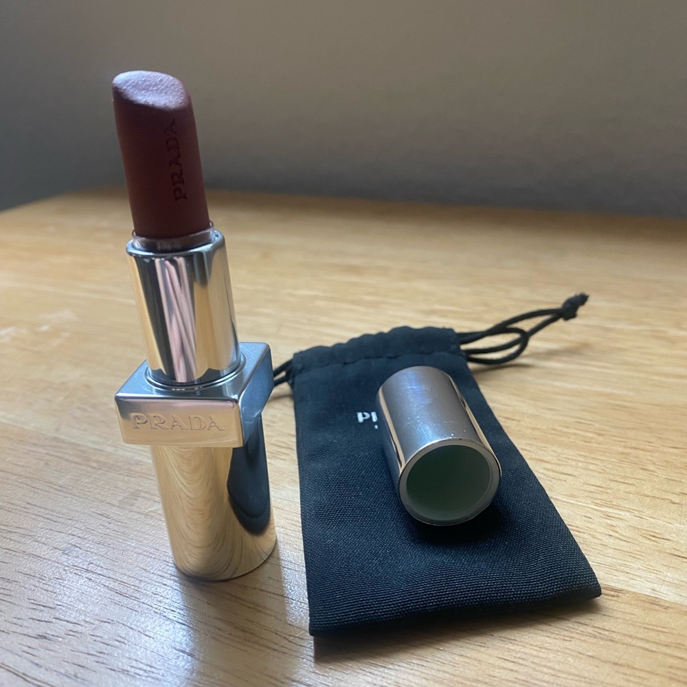 Prada Beauty Maple Lip Balm with Silver Refillable Case